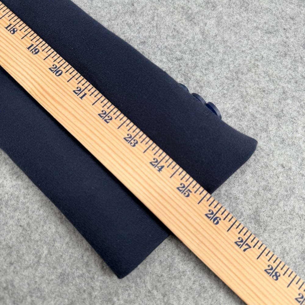 01. Algo Blazer Jacket Men's Large Blue Two Button Vented Cotton Blend - Picture 9 of 11